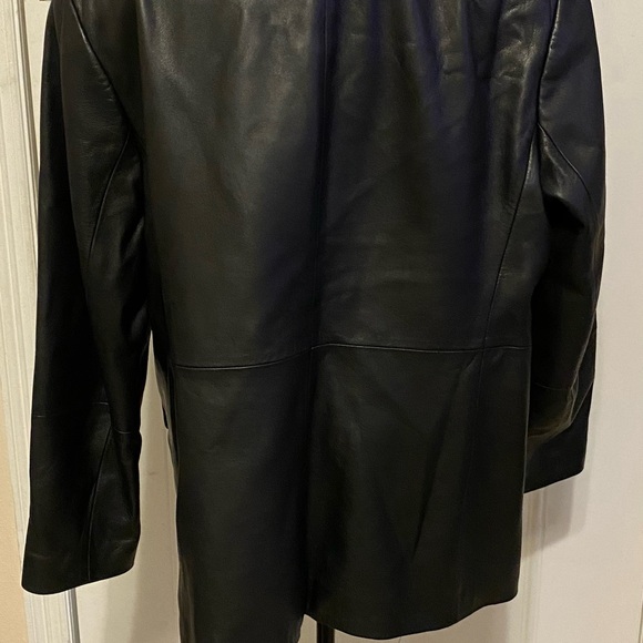 Vintage lamb skin LIZ CLAIBORNE  dark brown excellent condition jacket - Picture 4 of 8